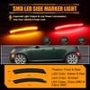 Front & Rear Fender LED Side Marker Lights for 2008-2014