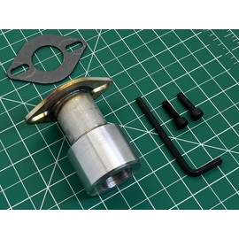 GenExhaust for Champion 3500/3200W & 3100/2800W Inverter Generator or any generator with a MODEL NO.88 cover plate Generator 1-1/2" exhaust extension hardware only