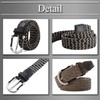 BUZZxSELECTION LBT105 Rubber Belt, Mesh Belt, Casual, Braid, Men's, Women's,