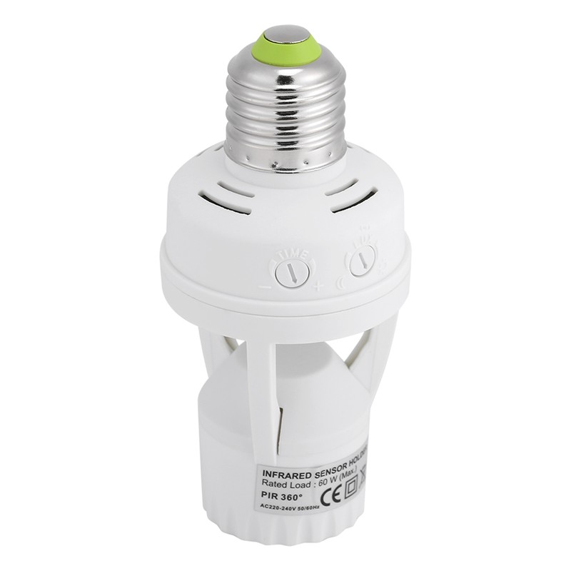 E27 LED Lamp Bulb Holder Light Switch Socket Adjustable Infrared