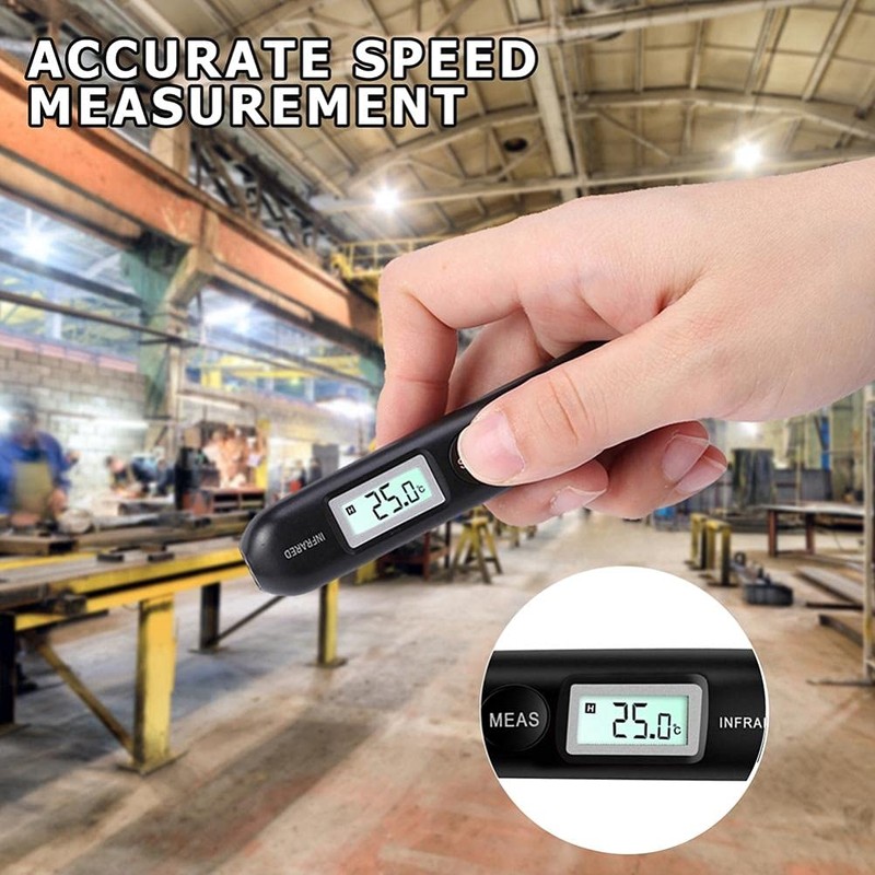 Digital Infrared Thermometer Touch Loose High Temperature Meter Mini Digital