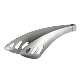 Oaks Leye LS1514 Fingertip Server Tongs, Easy to Sort Even While Seated, Stainless Steel, Made in Japan