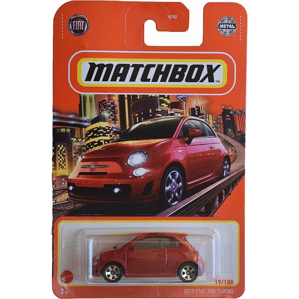 Matchbox 2019 Fiat 500 Turbo, [red] 19/100