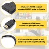 PMTFUMY HDMI Splitter 1x2-1 Input to 2 Output Adapter for