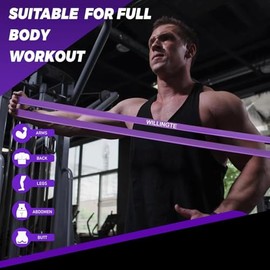 Bandas de Resistencia 5PCS,Ligas de Resistencia para Ejercicio,Elasticas Fitness,con Ancla de Puerta,2 Manijas, Ganchos y Bolsa,para Hombres y Mujeres