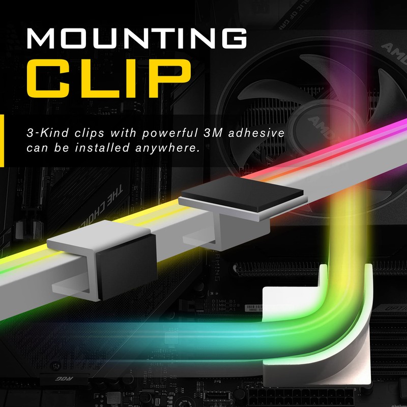 EZDIY-FAB Premium LED Strip Kit for PC 5V ARGB Motherboard