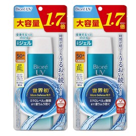 Biore UV Aqua Rich Water Gel, 5.1 fl oz (155 ml), Large Capacity, 1.7 Times More Than Regular Product, Sunscreen, SPF 50+ / PA++++