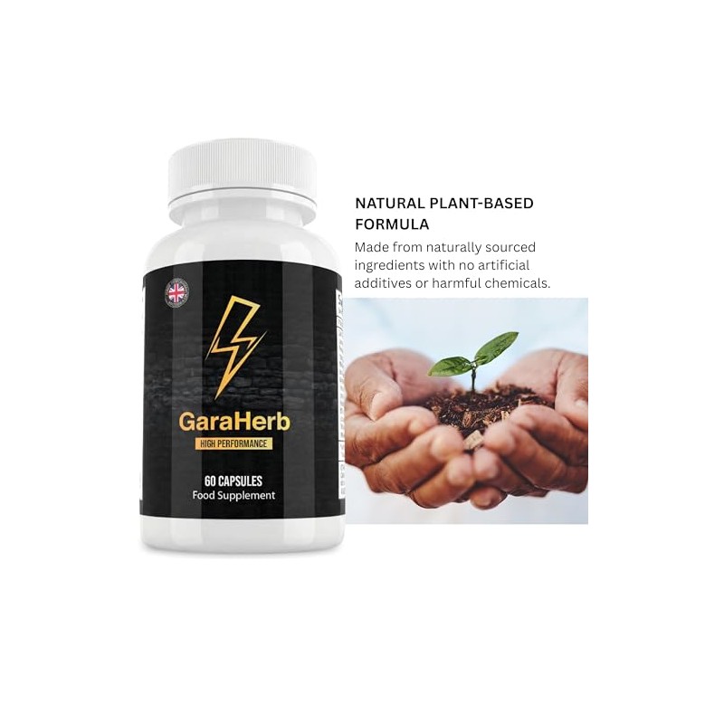 GaraHerb High Performance 60 Capsules | Natural Ingredients | Food
