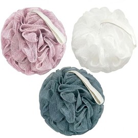 Triko Set Piezas Esponja Baño Malla Ducha Exfoliante Corporal Suave Textura Fina Limpieza Profunda Piel Espuma Lujosa Colores Surtidos Cuerda Colgar