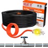 HEATIT Heat Tape for Water Pipes Heating Cable with Thermostat