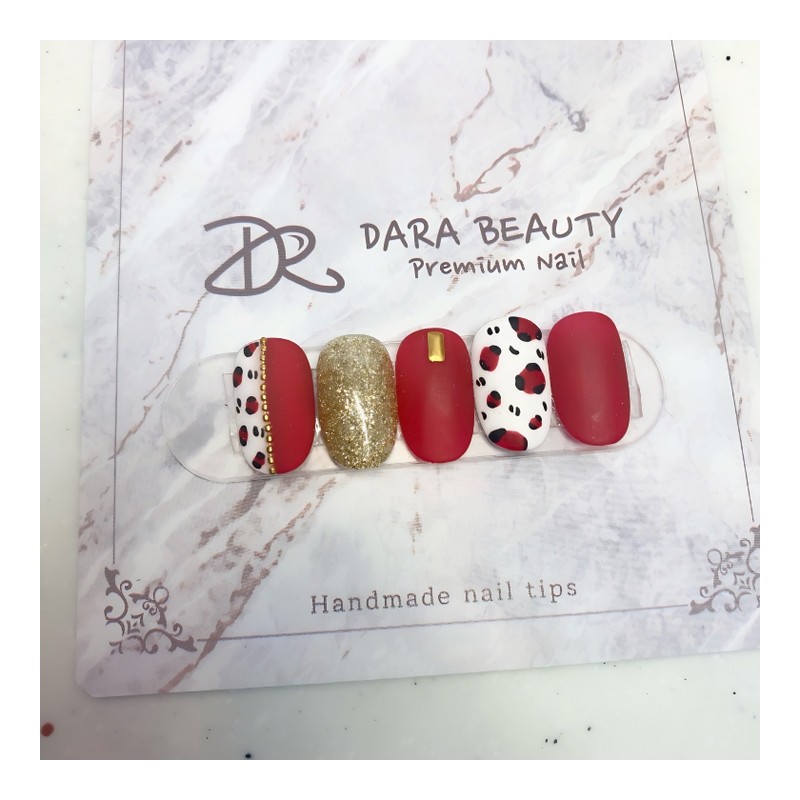 Next day delivery⭐Red Hopine Nail⭐ / 다음날 발송⭐레드 호피네일⭐