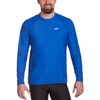 iQ-Company Men's Long-Sleeved Shirt, UV protection 300, Loose Fit, blue,