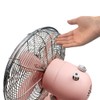Good Housekeeping 92606 All-Metal 12" Retro Desk Office Table Fan