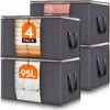 Lifewit 95L Clothes Storage Bags, Foldable Storage Box Moving Bags