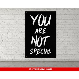 Warpathic Home Gym Motivational Wall Art - Workout Decor Banner - 48 X 80