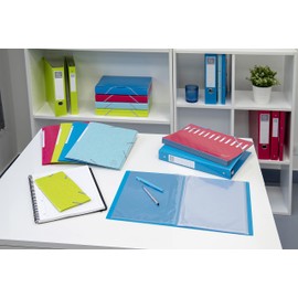 Exacompta - Ref 86230E - 1928 Collection - PP Display Book - 240 x 320mm in Size, Suitable for Displaying A4 Documents, 30 Pockets, 60 Viewing Pages - Assorted Colours