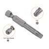 HARFINGTON 2pcs T30 Star 6 Point Screwdriver Bit 1/4" Hex