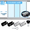 Pack of 4 Adjustable Sliding Window Door Lock WISIRENT, Adjustable