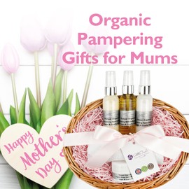 Mothers Day vegan pamper set for mums, pamper gift basket women, vegan pamper kit, pamper gift set for mums, mum birthday gifts, hand cream and foot cream set, relaxing body oil, stress balm