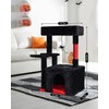 SYANDLVY Gothic Cat Tree with Coffin Bed for Indoor Cats,