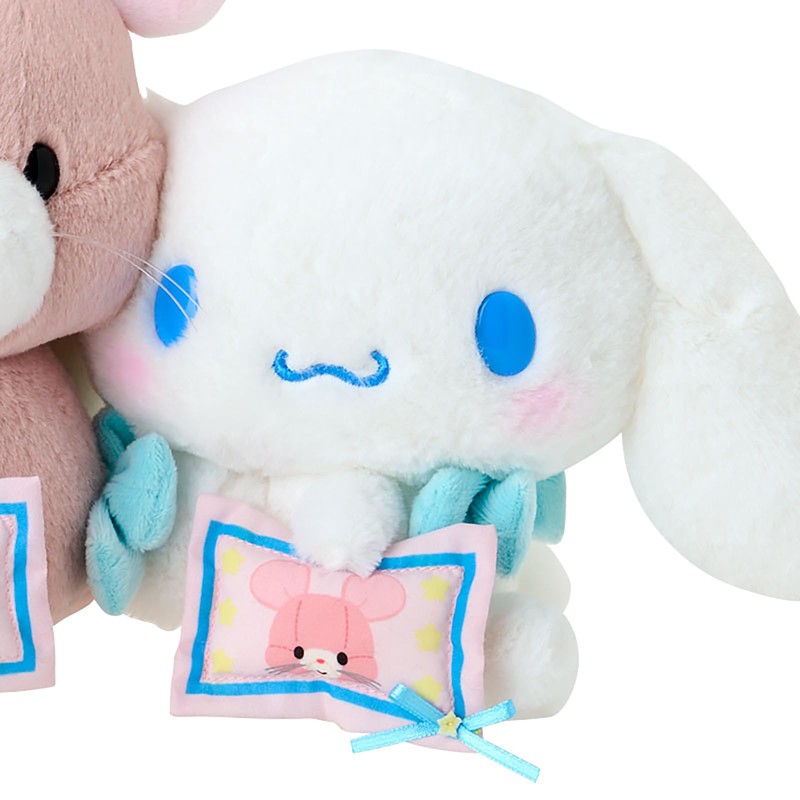 Sanrio 530654 Yoshidoku Retro Plush Hair Clip Set, Cinnamoroll