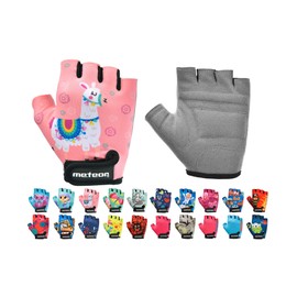 meteor Kid Cycling Gloves With Short Half Fingers Fastened Children Kid Child Bike Safety Accessories Hand Protect