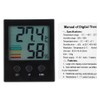Digital Indoor Thermometer Hygrometer Temperature Humidity Gauge with High Low