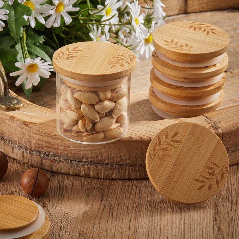 18 Pcs Yogurt Jar Lids Set Compatible with Oui Yogurt