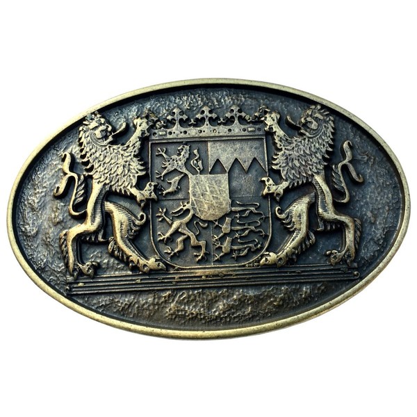 BELTINGER Belt Buckle Double Lion with Crest 4.0 cm Buckle