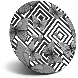 Destination Vinyl ltd Magnet for Refrigerator, Fridge BW - Pretty Butterfly Insects Cute for Office, Cabinet and Whiteboard, Magnetic Stickers, 41341