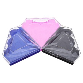 FRCOLOR 3pcs Colorful Eyelash Packaging Box Stylish Shaped Lash Cases for Easy Organization and Travel Lightweight for Everyday Use and Special Occasions