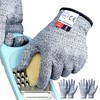 Tesuchan Cut Resistant Gloves X-Large, 2 Pairs Ambidextrous Cut Proof