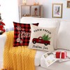 Neatee Living Set of 4 Christmas Decorative Throw Pillow Covers