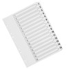 Q-Connect 1-15 Index Multi-Punched Reinforced Board Clear Tab A4 White