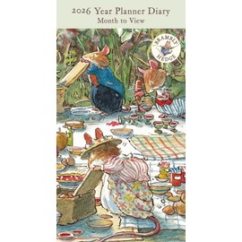 Museums & Galleries 2026 Slimline Year Planner 2026 Month To View Diary - Brambly Hedge Design by Jill Barklem