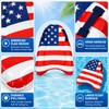 Inflatable Pool Float Raft for Summer Swimming – Patriotic Flag