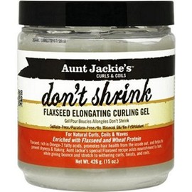 Aunt Jackie's Don't Shrink Flaxseed Elongating Curling Gel, 15 oz (Pack of 2)