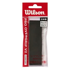 Wilson WR8449702001 Tennis Badminton Grip Tape Pro Overgrip V2.0, 1 Pack, Black