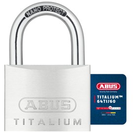 ABUS 64Ti/60 60mm Titalium Padlock Keyed Alike KA6608