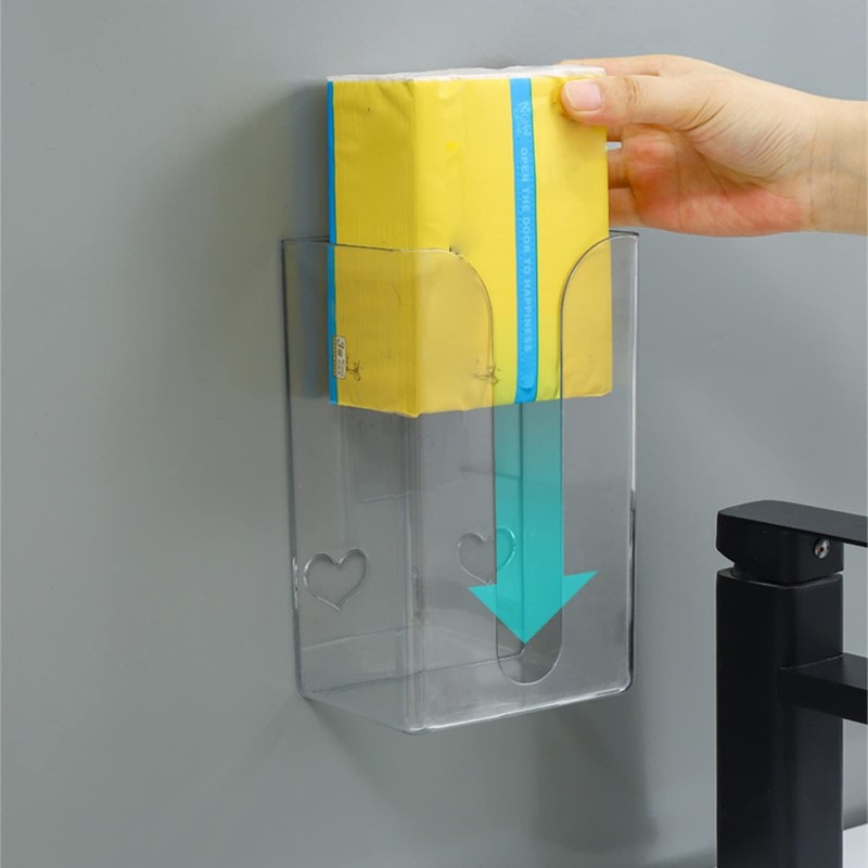 Facial Tissue Box Holder for Wall,Rectangular Wall Tissues Box Holder