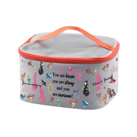 PXTIDY Fairy Tale Princess Aurora Cosmetic Case Sleeping Princess Beauty Cartoon Makeup Organizer Bag Aurora Princess Gift