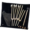 Edithown Tuning Forks, 4Pcs Tuning Fork Set OM136.1Hz, C128Hz, C256Hz,