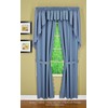 Today's Curtain, Orleans Scallop Curtain, Blue 84" Panel Pair and
