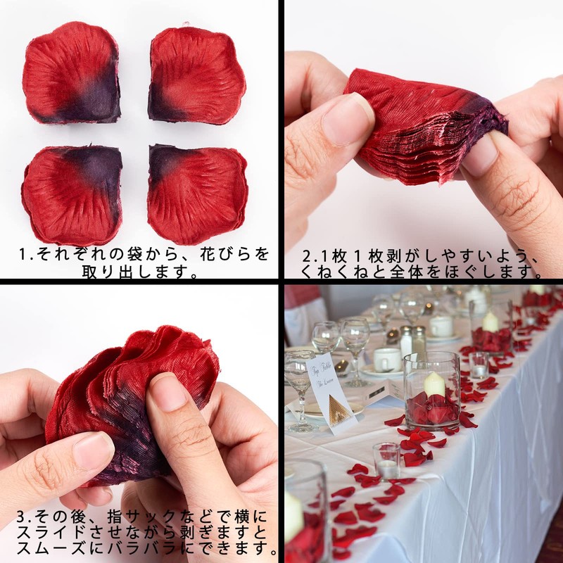 Set of Approximately 3,000 Petals, Flower Shower, Artificial Flowers, Proposal,