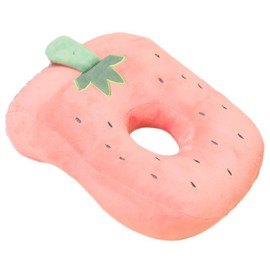 JOAASU Soft Nap Pillow Pink, 26 x 32 cm Desk Cushion Plush, Doughnut Cushion Piercing Cushion, Desk Nap Cushion, Soft Nap Pillow for Women, Girls, Children (Strawberry)