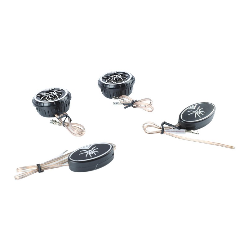 Car Loudspeakers Stereo Round Tweeter with Chrome Plated Spider Pattern