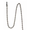 uGems Sterling Silver Adjustable Rope Chain 1.2mm, 22 Inch
