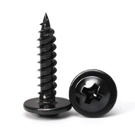 Black Wood Screws,#8×3/4 inch 300Pcs Black Phillips Modified Truss Head Wood Screws Quick Metal Self Tapping Zinc Oxide Used in Household Appliances,Furniture,Woodworking by B1jounie YA