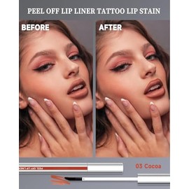 Tinte De Labios Peel Off, Peel Off Lip Stain, Brillo De Labios Mate De Larga Duración, Lápiz Labial Nude, Resistente Al Agua, Non-stick Cup Lip Tint L