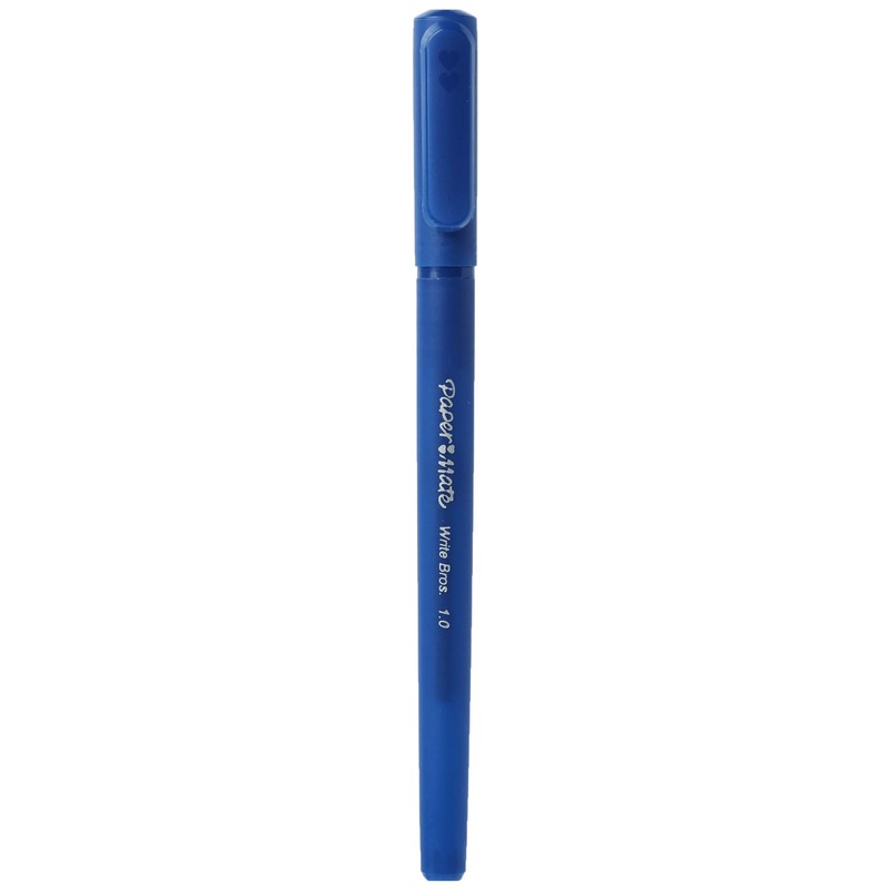 Paper Mate Write Bros Ballpoint Pens, Medium Point (1.0mm), Blue,